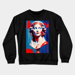 Blue & Red Lady #2 Crewneck Sweatshirt